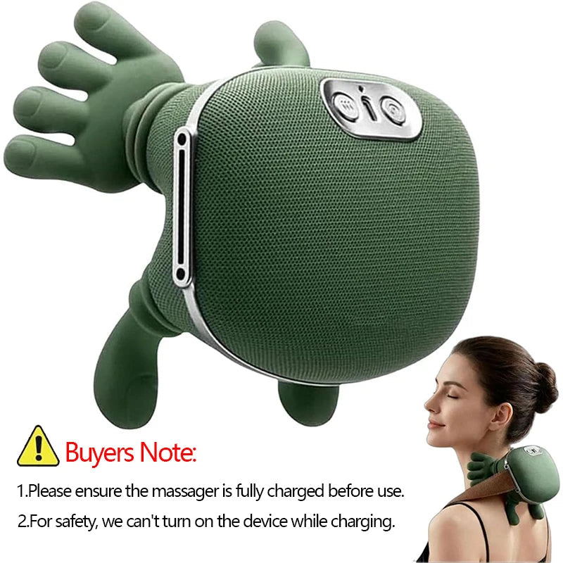 2025 Bionic Neck Shoulder Massager N7 Kneading Massager Shawl 3-Level Modes Neck Cervical Waist Leg Body Muscles Massage Pillow Purest Peak